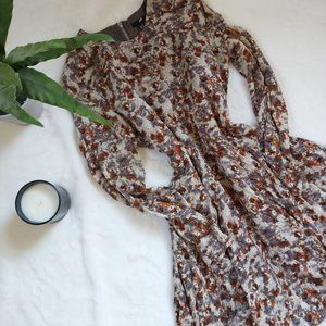 H&M Floral Zipper Back Dress - size 8